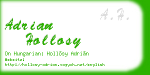 adrian hollosy business card