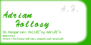adrian hollosy business card